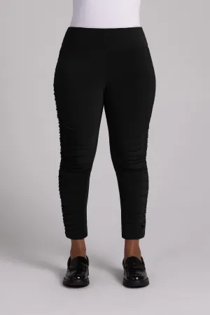 Ruched Skinny Pant | Black