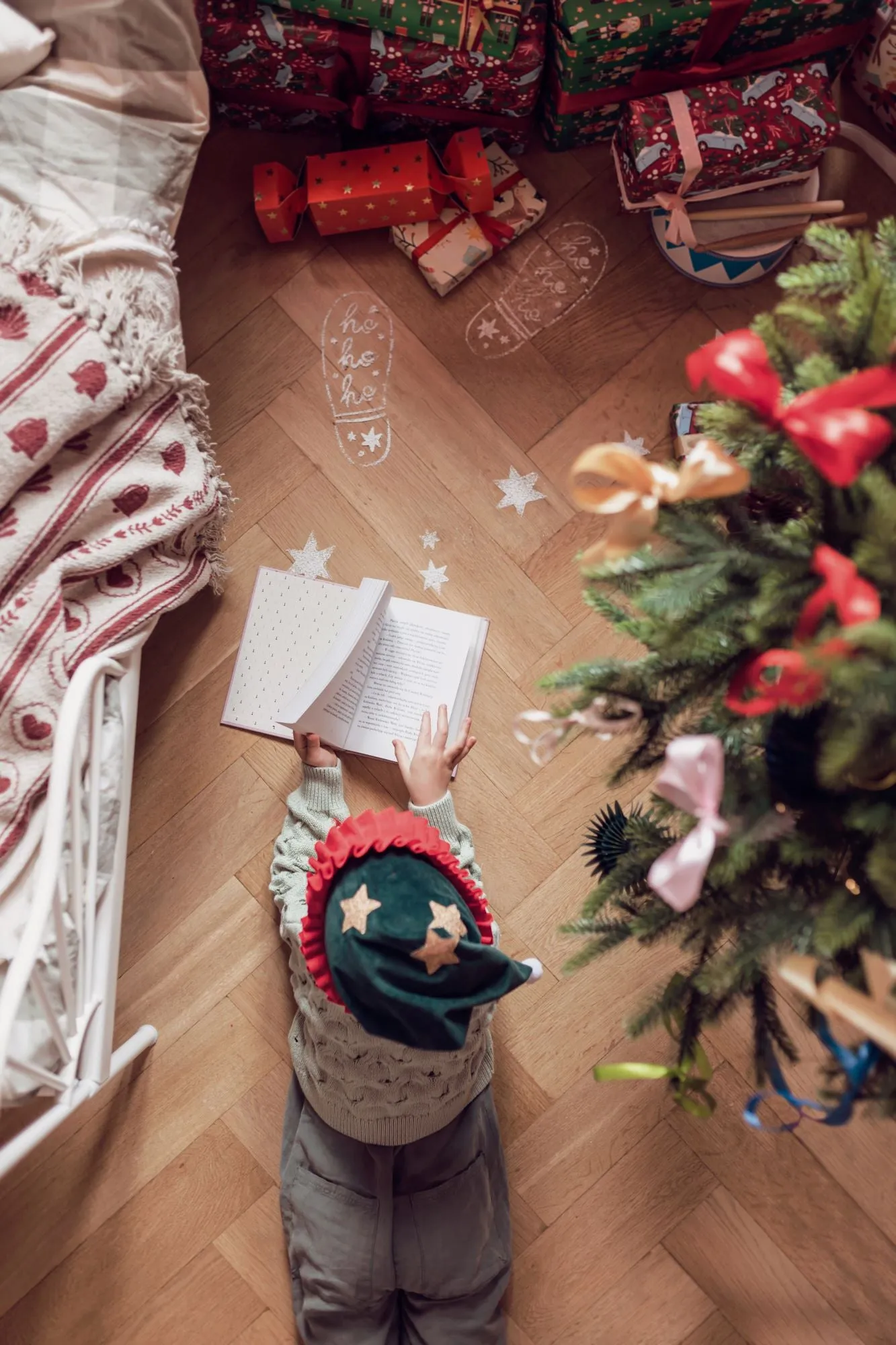 Santa's Footprint Stencils