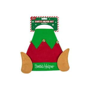 Santas Helper Hat With Bells