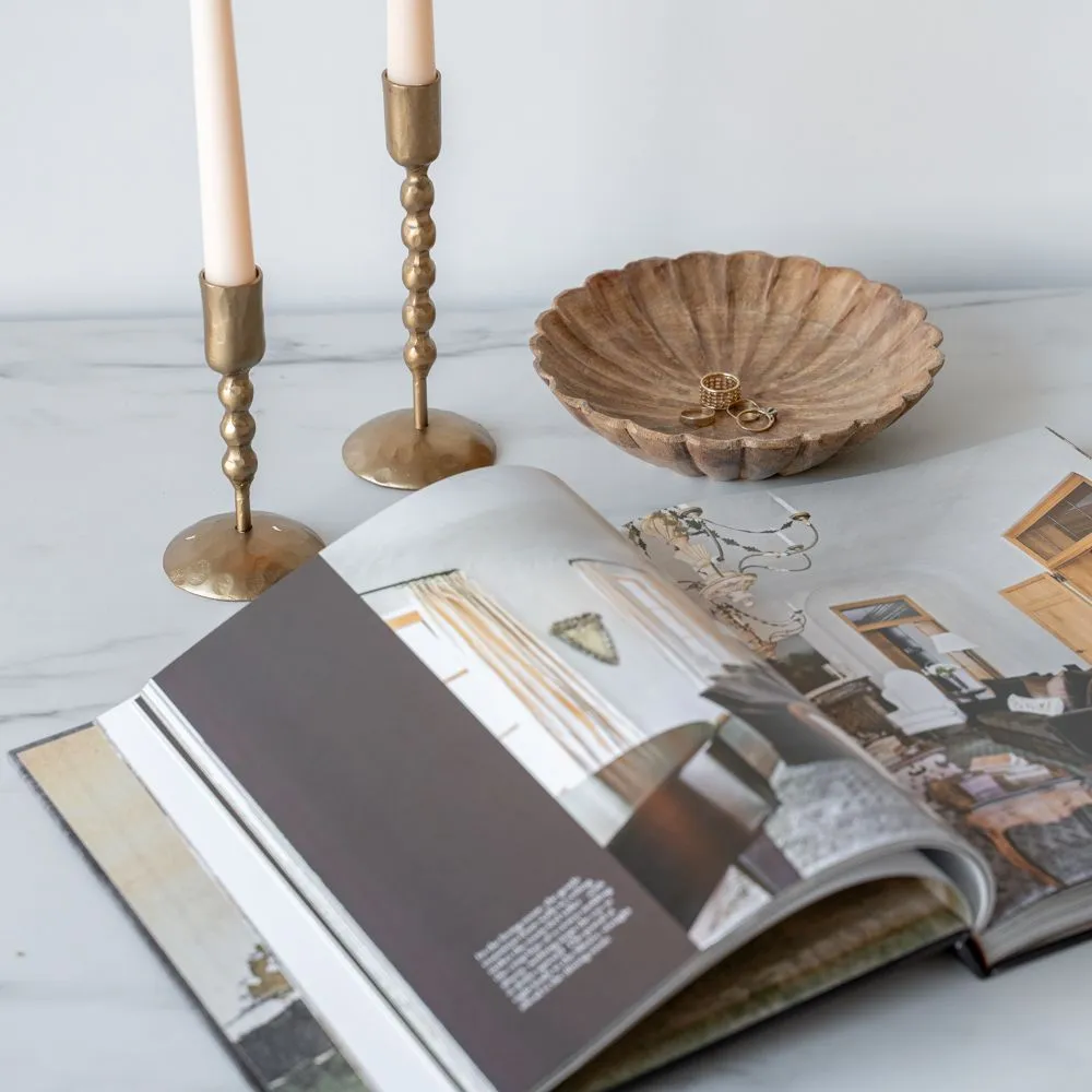 Scalloped Edge Mango Wood Dish