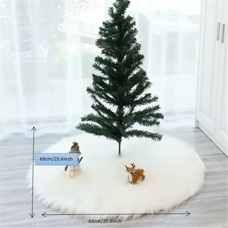 Snow White Faux Fur Christmas Tree