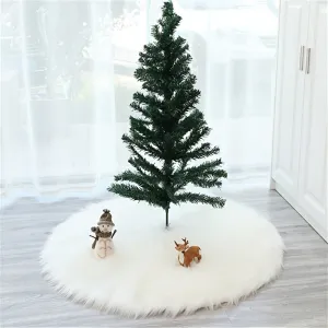 Snow White Faux Fur Christmas Tree