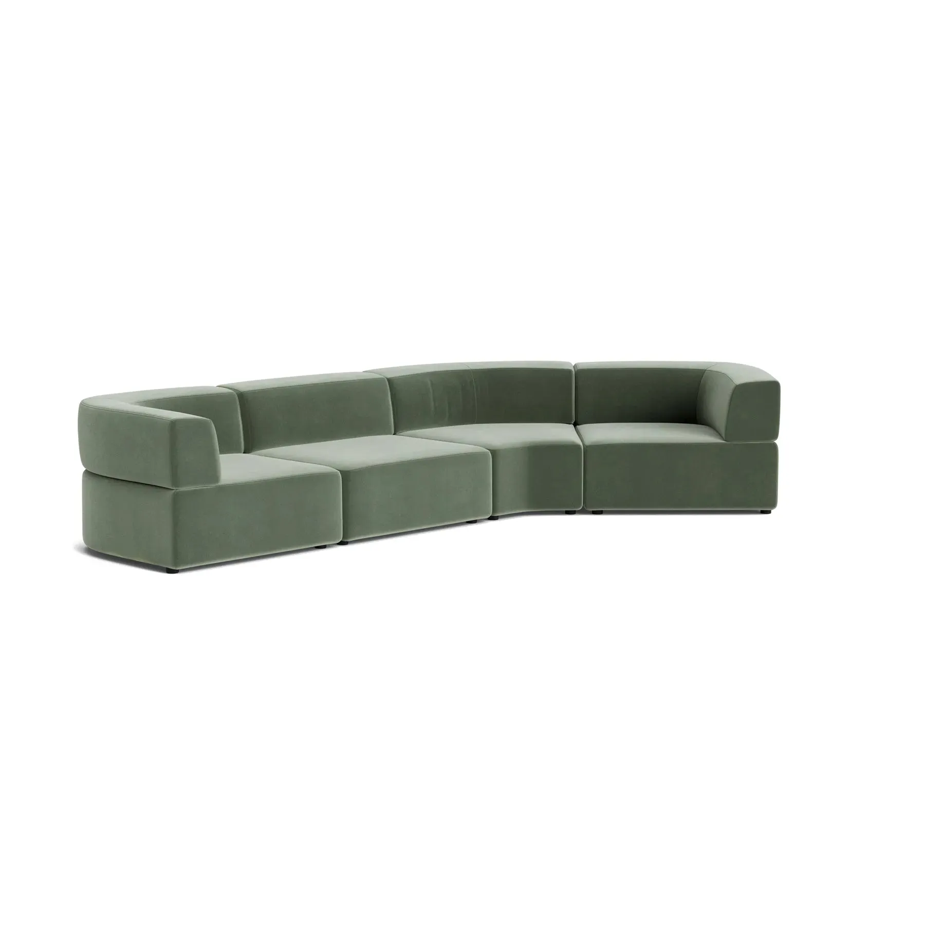 Stretch Closed Angle Sofa - Opal Ocean