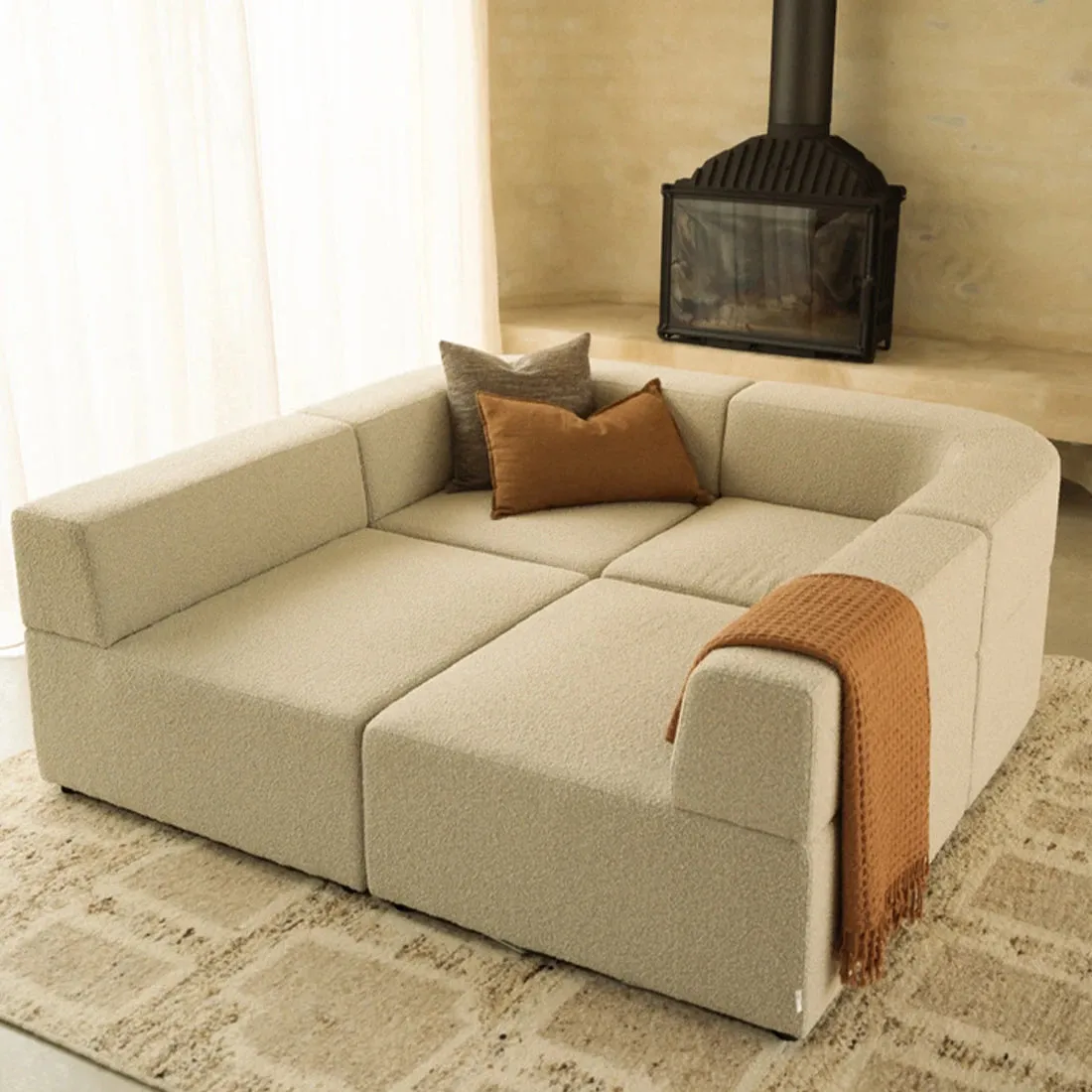 Stretch Pit Sofa - Copenhagen Grey