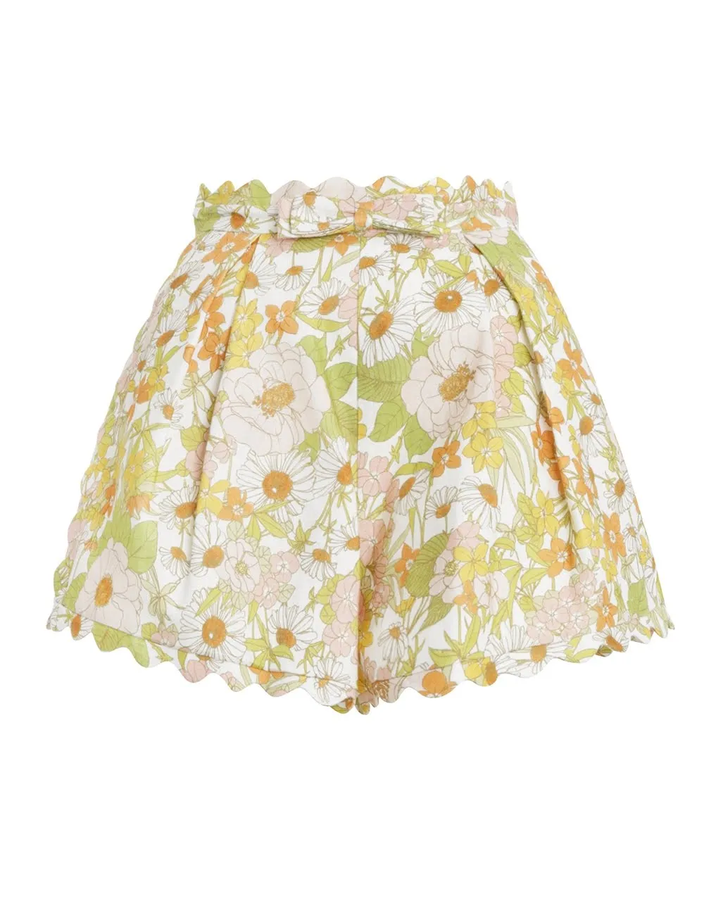 Super Eight Scalloped Short