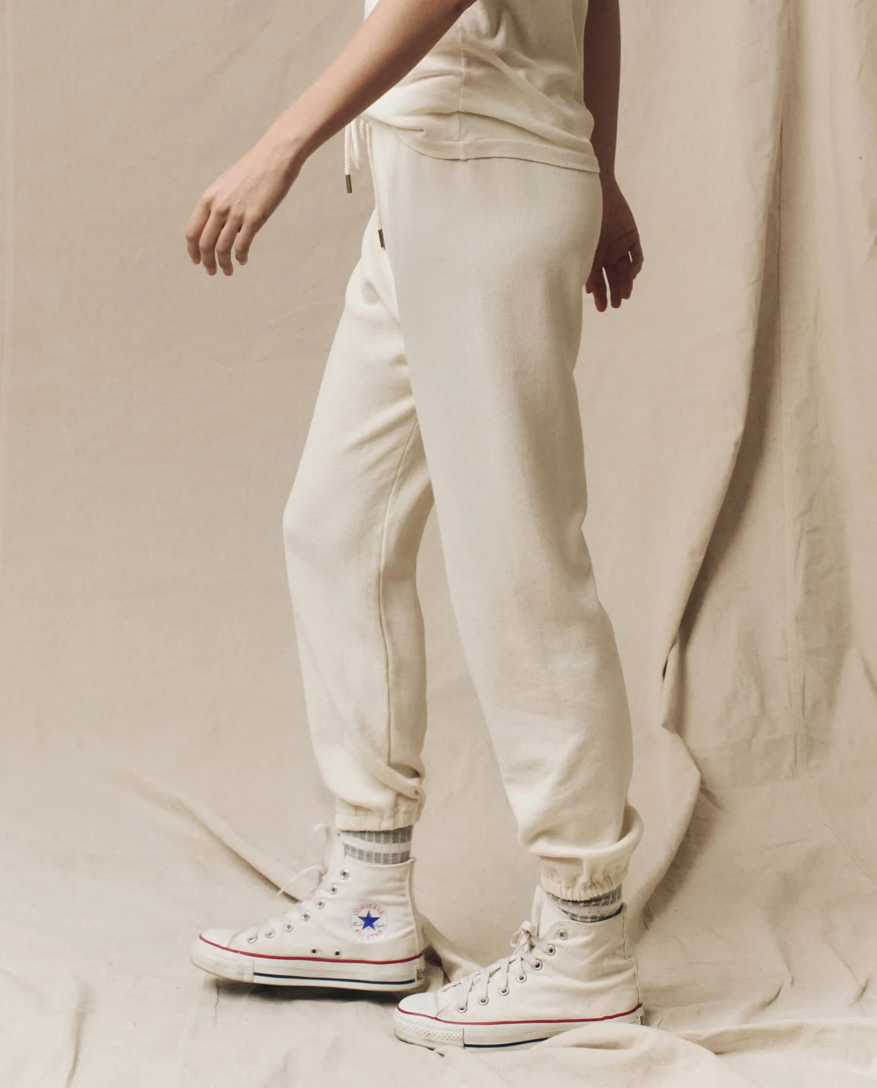 The Stadium Sweatpant. Solid -- Washed White