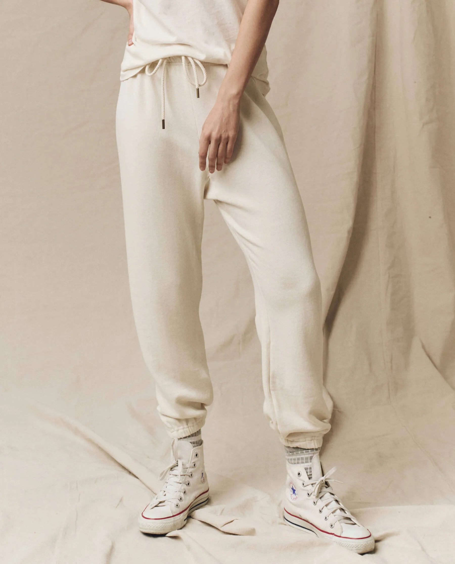 The Stadium Sweatpant. Solid -- Washed White