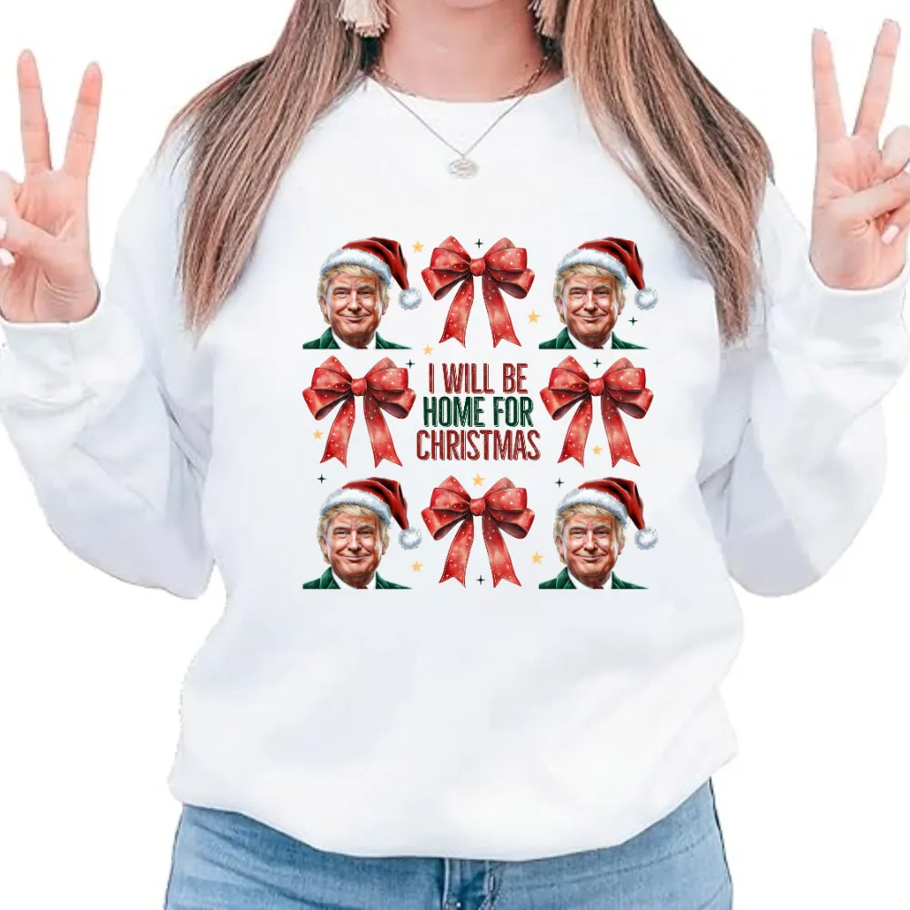 Trump Santa & Bow Coquette Sweatshirt