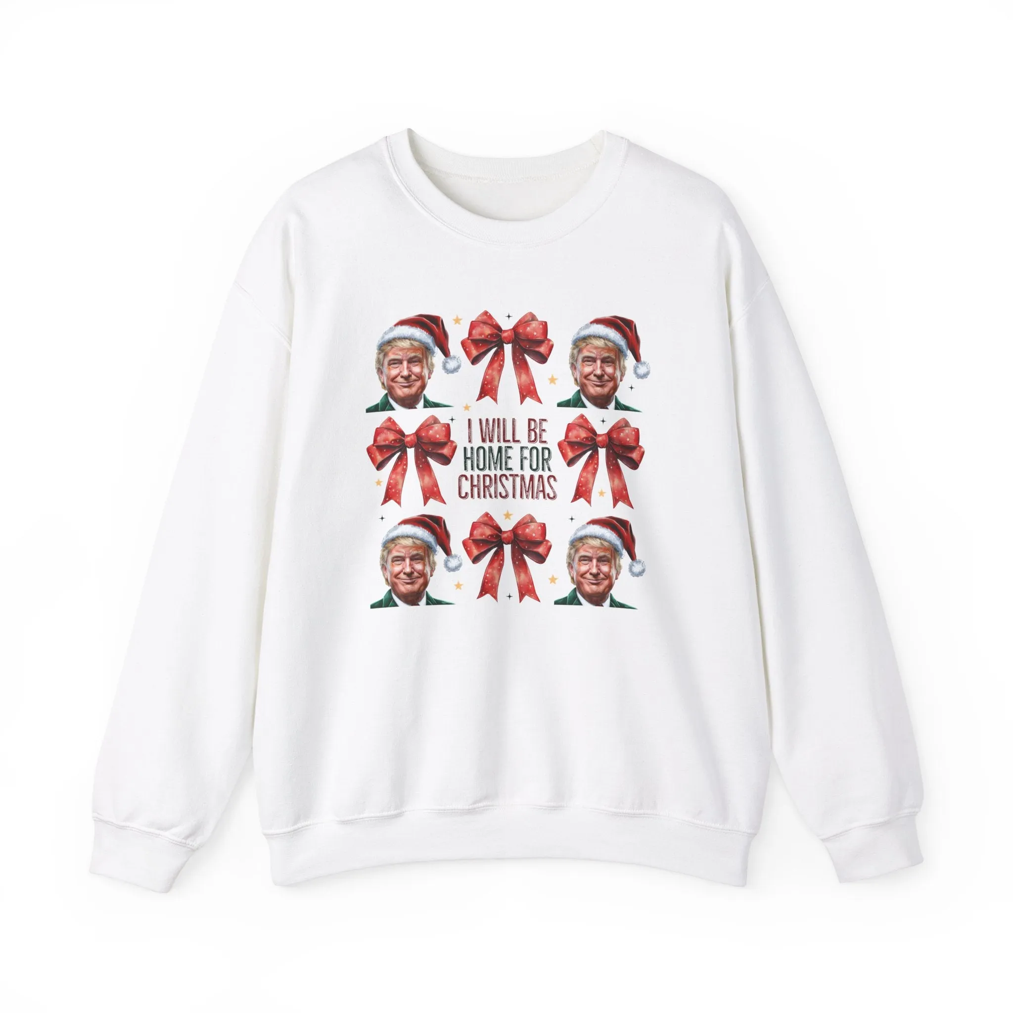 Trump Santa & Bow Coquette Sweatshirt