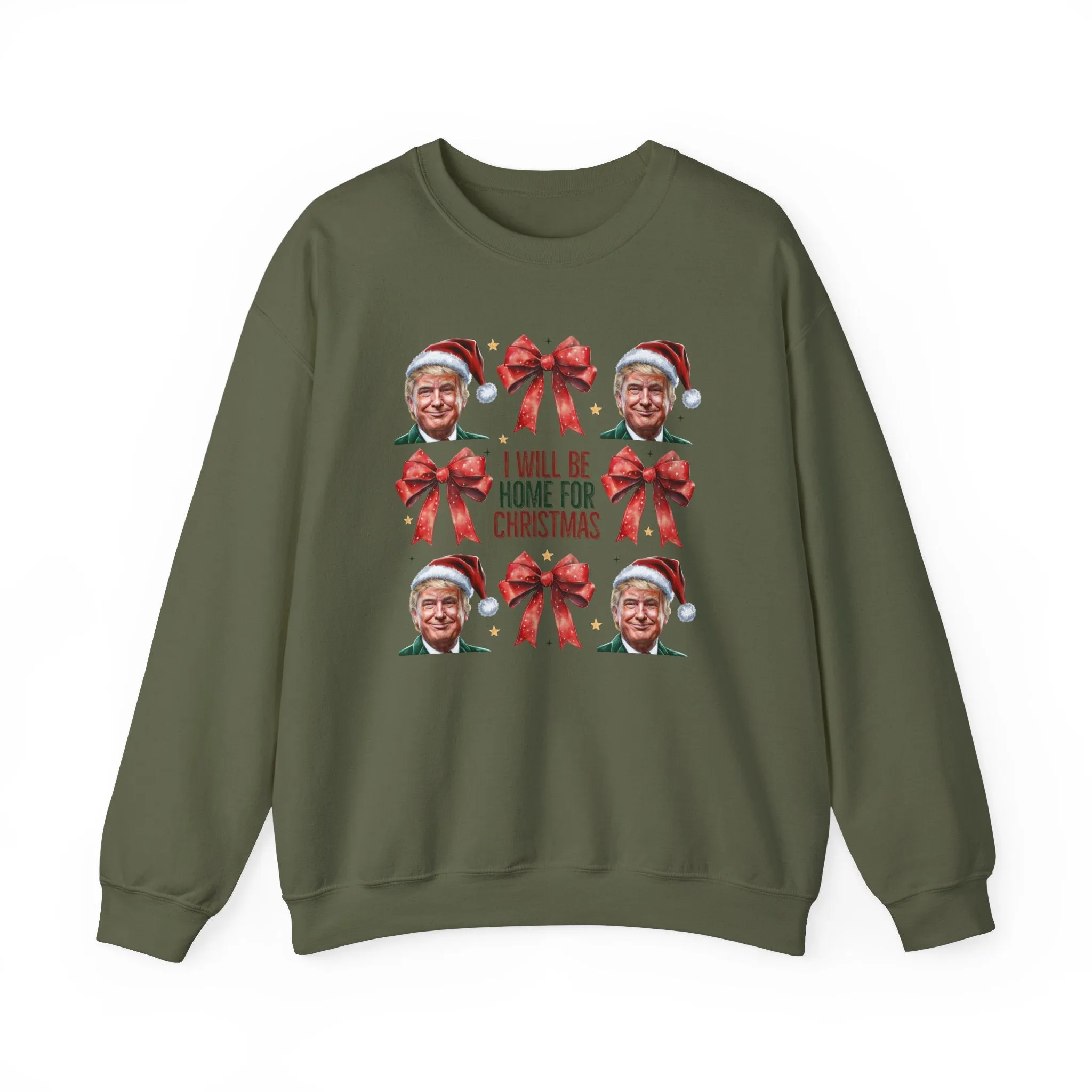 Trump Santa & Bow Coquette Sweatshirt