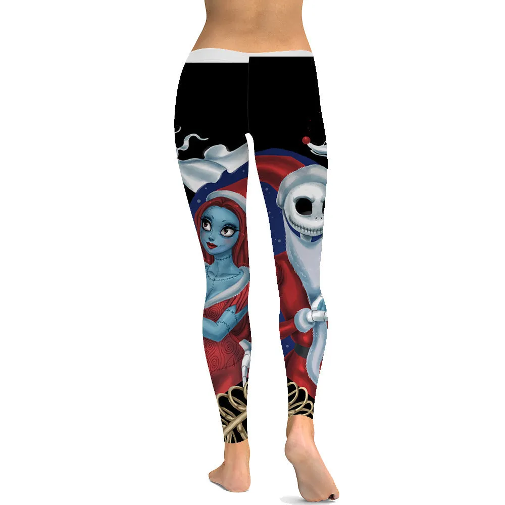 Women’s Holiday-Themed Graphic Leggings – Festive and Fun Style