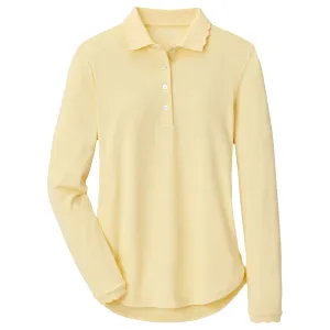 Womens Opal LS Stretch Jersey Polo Morning Sun - SS24